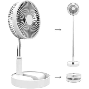 Ventilador Portátil Dobrável Telescópico 7200mah Retrátil Sem Fio