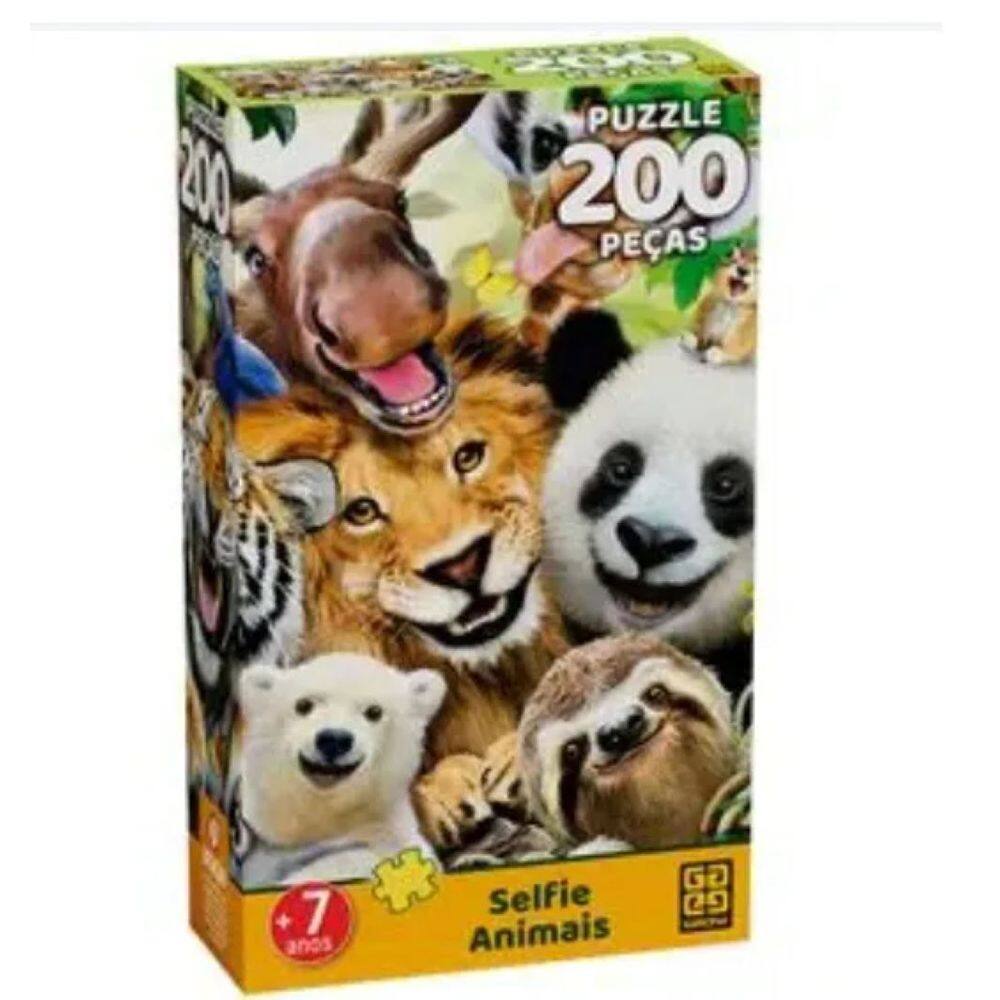 Puzzle 200 peças Selfie Animais