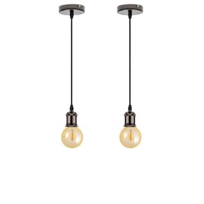 Kit 2 Luminária Pendente Filamento Led G95 Cor 2300K Âmbar