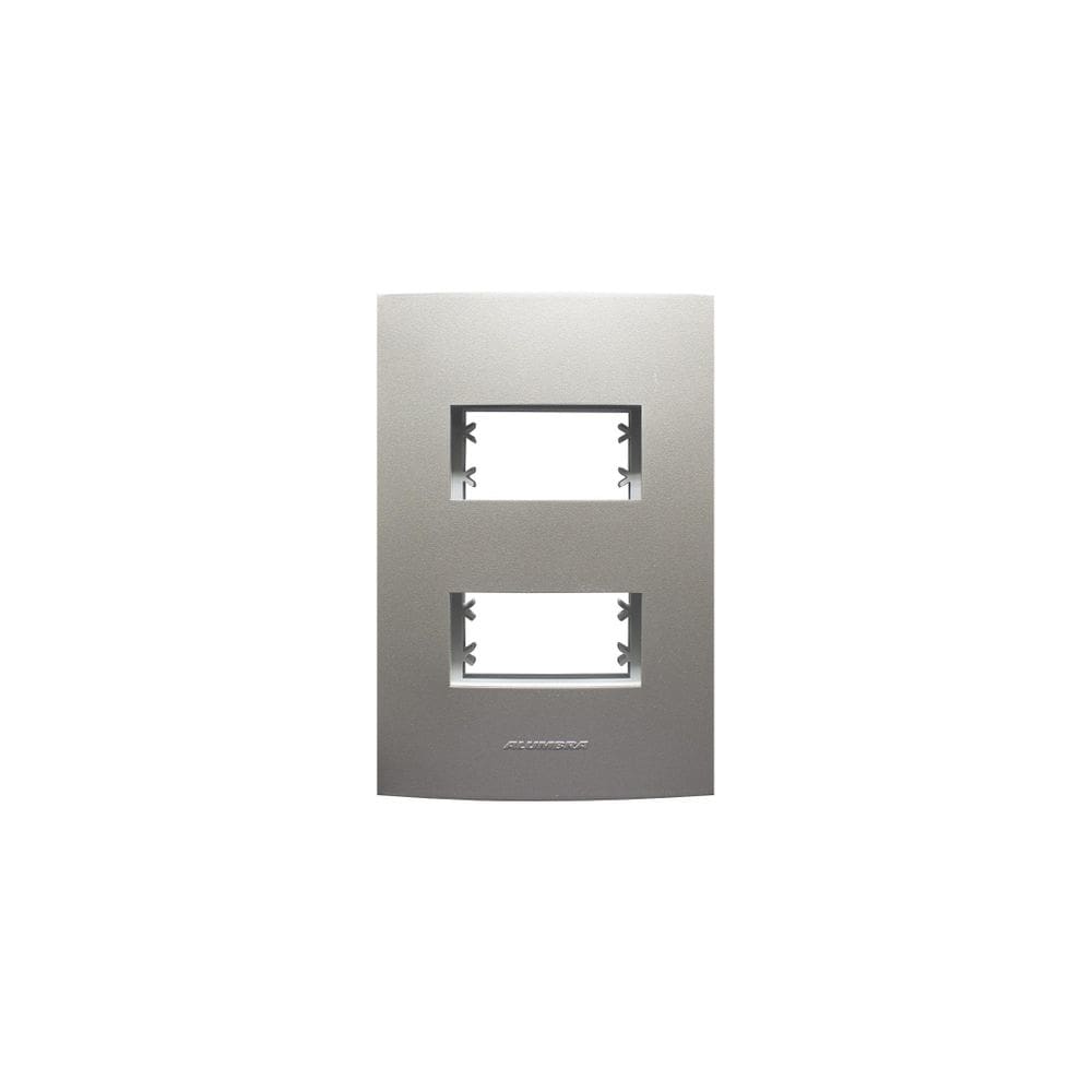 Placa 4x2 2 Módulos Inova Pro Class 85577 Alumbra Titanium