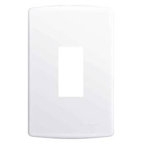 Placa 4x2 suporte 1 módulo vertical Alumbra Siena Fácil