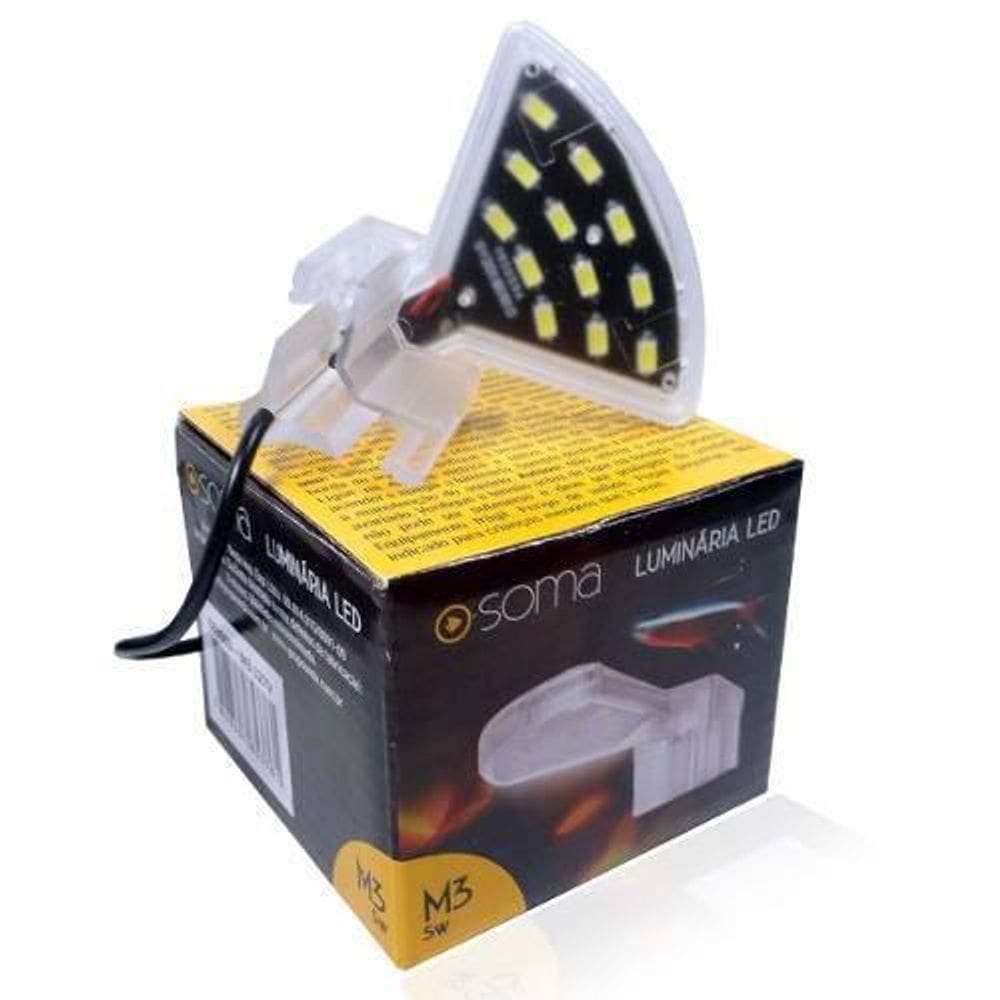 Luminária LED Soma M3, 12 Leds, 5W, 127v/220v
