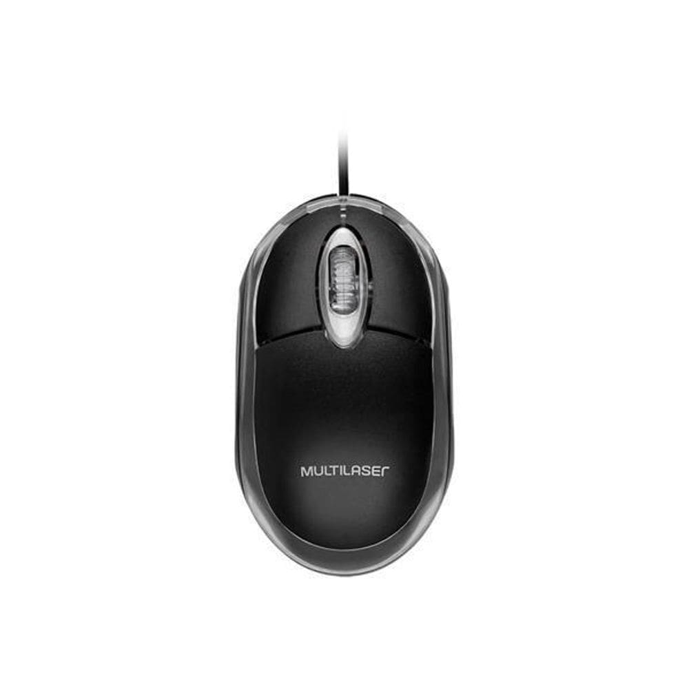 Mouse Multilaser Òptico Classic Preto 1200 Dpi Usb Preto