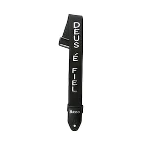 Correia Basso Ny-01 Nylon Deus É Fiel Preta Guitarra Violão
