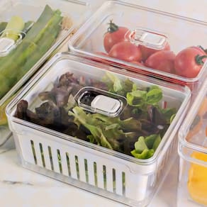 1 Un Pote Organizador De Alimentos Quadrado Resistente Medio