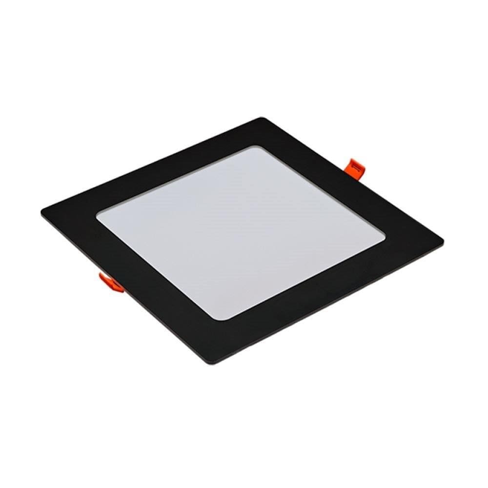 Plafon Painel Led22 Avant Pop Quadrado Embutir 18W Preto 6,5K