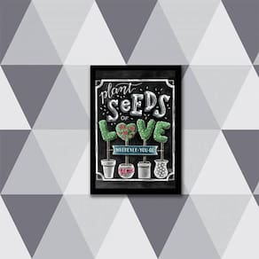 Quadro Plant Seeds Of Love Wherever You Go 24X18Cm