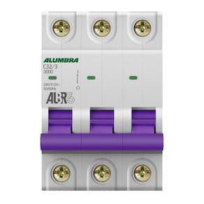 Disjuntor Tripolar 3P 32A Curva C Albr3 Alumbra