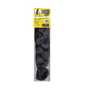 Cabelo Sintético Jumbão 399Gr Para Tranças Box Cor Preto 1B