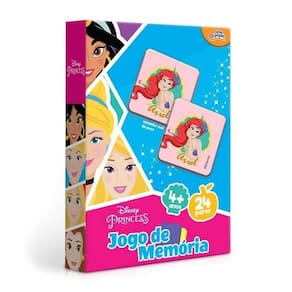 Jogo De Memória Disney Princess 24 Pares 8010 - Toyster