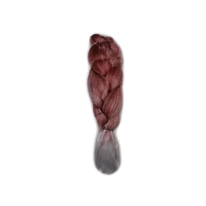 Cabelo Sintético Jumbão 399Gr Para Trança Box Vermelhobranco