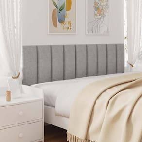 Cabeceira King 200X60 Cama Box Modulada Veludo Cinza