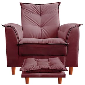 Poltrona Para Clinica De Estética Malu Puff e Almofada Bordo