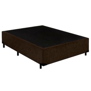 Cama Box Casal Suede SerenePrime Marrom 138x188x40