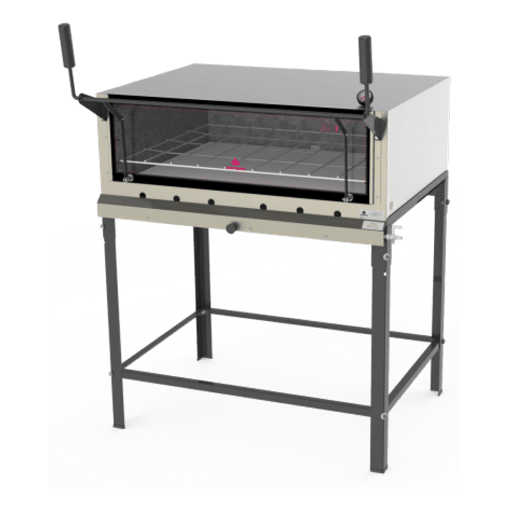 Forno Refratário Inox com pedra avulsa a Gás 90x90 Progás PRP-900 G2 S/KG