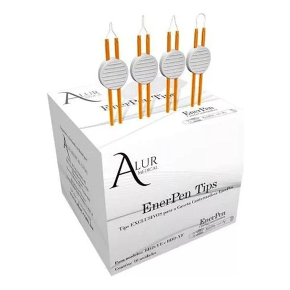 Ponteira Tip-4 Descartável Enerpen Ponta Circular Alur 10un