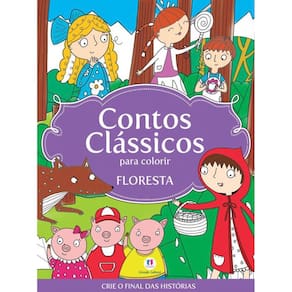 Livro Contos Classicos Para Colorir - Floresta