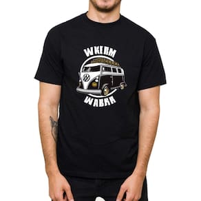 Camisa Masculina 100% Algodao Slim Estampada Gola Redonda Treino Academia
