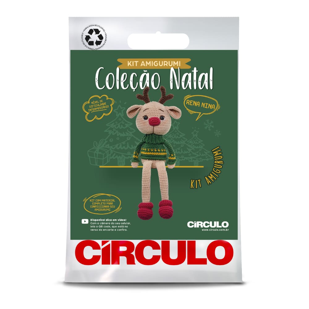 Kit Amigurumi Coleção Natal 2024 Circulo