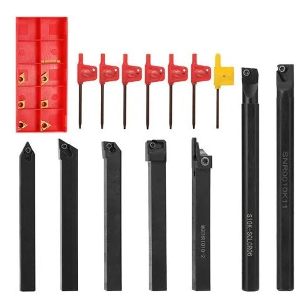 Cortador De Metal 7pcs Chave Shank Torno Ferramenta Giro Cnc