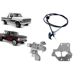 Kit Fecho Capô F1000 F4000 Ano 1989 A 1992 Com Cabo