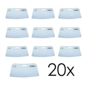 Kit 20 Aplicador Espátula Celuloide Silicone Para Massa