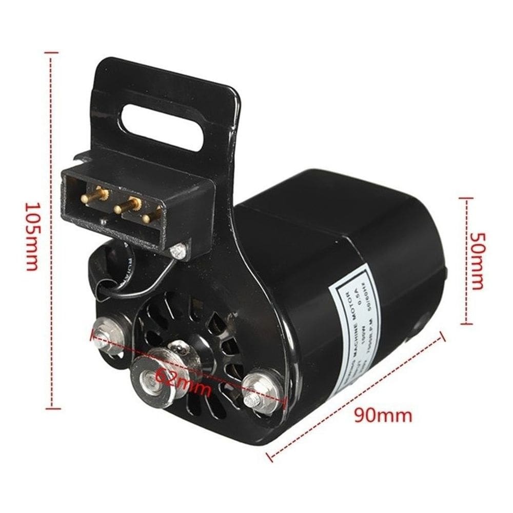 KIT 2 Motores Máquina De Costura Doméstica 110/220 Preto