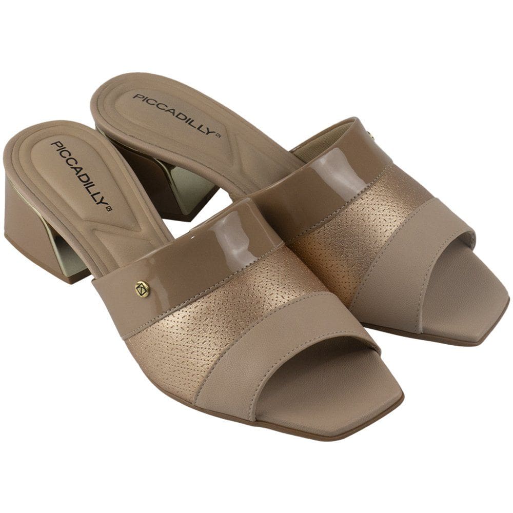 Tamanco Piccadilly Amendoa Feminino