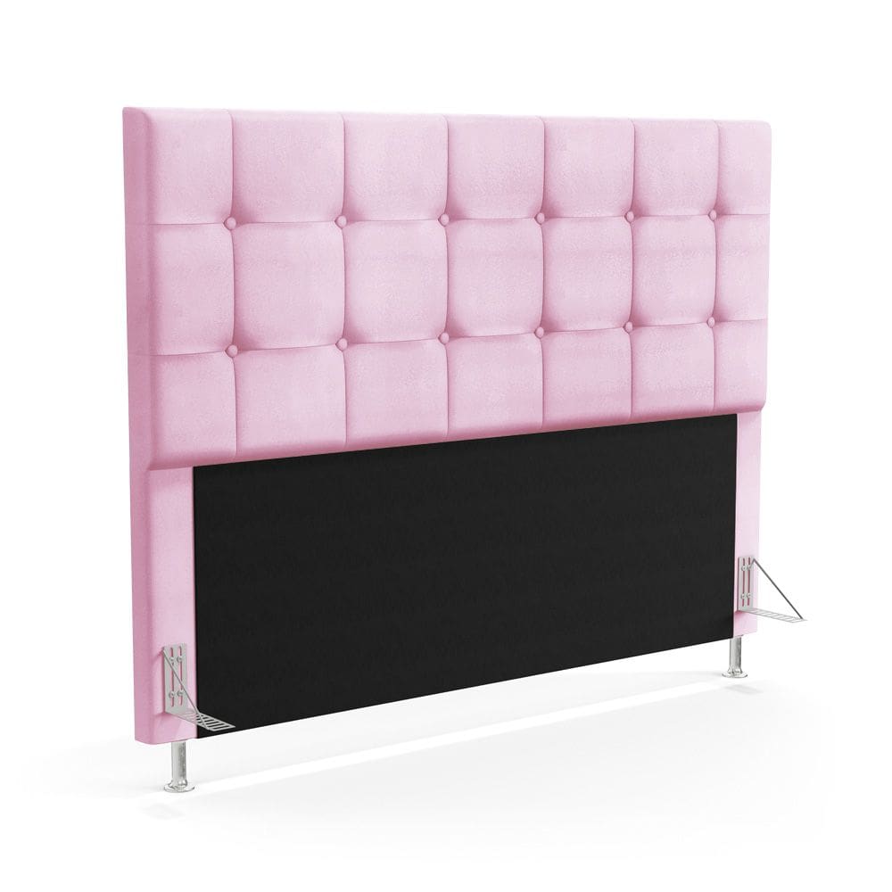 Cabeceira para Cama King Soraya 195 Tecido Sued
