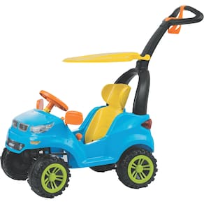 Carrinho de Passeio Pedal Biemme Push Car Easy Ride Azul