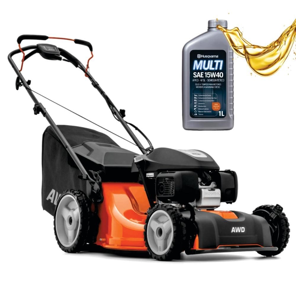 Cortador de Grama Gasolina Husqvarna LC353AWD Tracionado 4x4 4 Tempos
