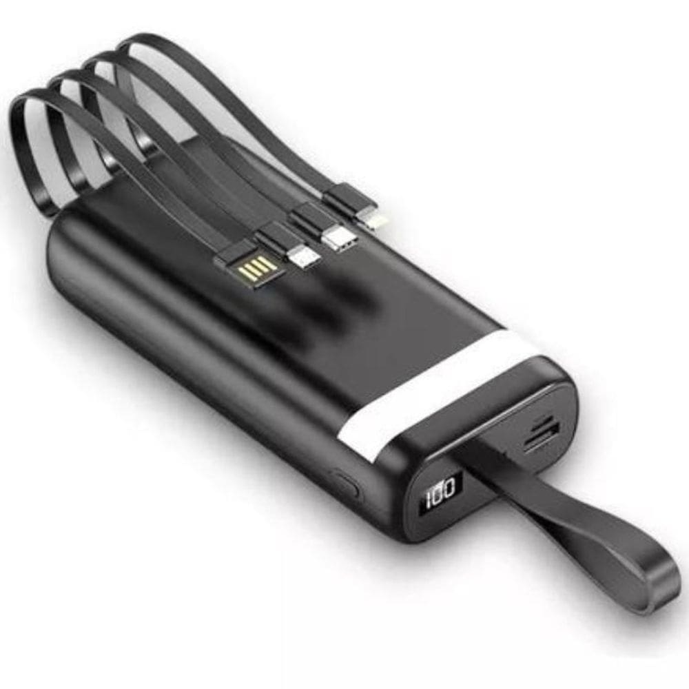 Carregador Portátil 20000 Mah Power Bank 3Em1 Bateria