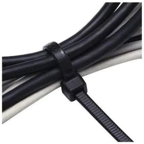 Abraçadeira De Nylon 4,8X500Mm Com 100 Peças Preta - Eda