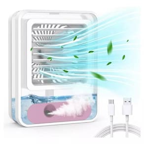 Mini Ventilador Climatizador Mesa Escritório Refrigerador Ar