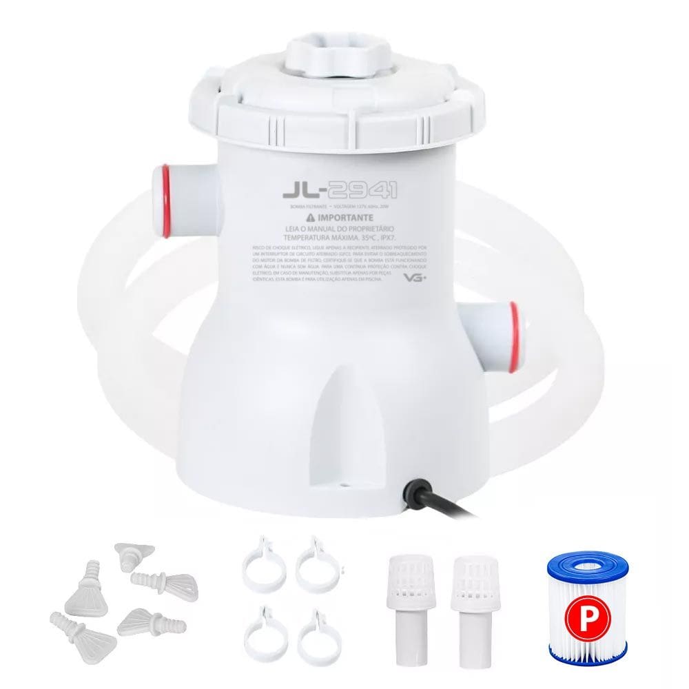 Bomba Filtrante 1250l/h para Piscina Inflável Vg Plus 110v