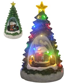 Vila Natalina Arvore de Natal toca Musicas Luxo com Luz Movimento Iluminação Decoração Enfeite