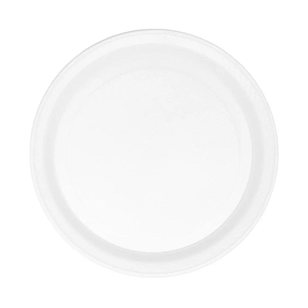 Prato Pratinho Em Plástico Branco T15 10Un