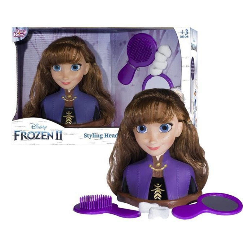 Anna Boneca Infantil Frozen Ii Styling Heads Disney - Rosita
