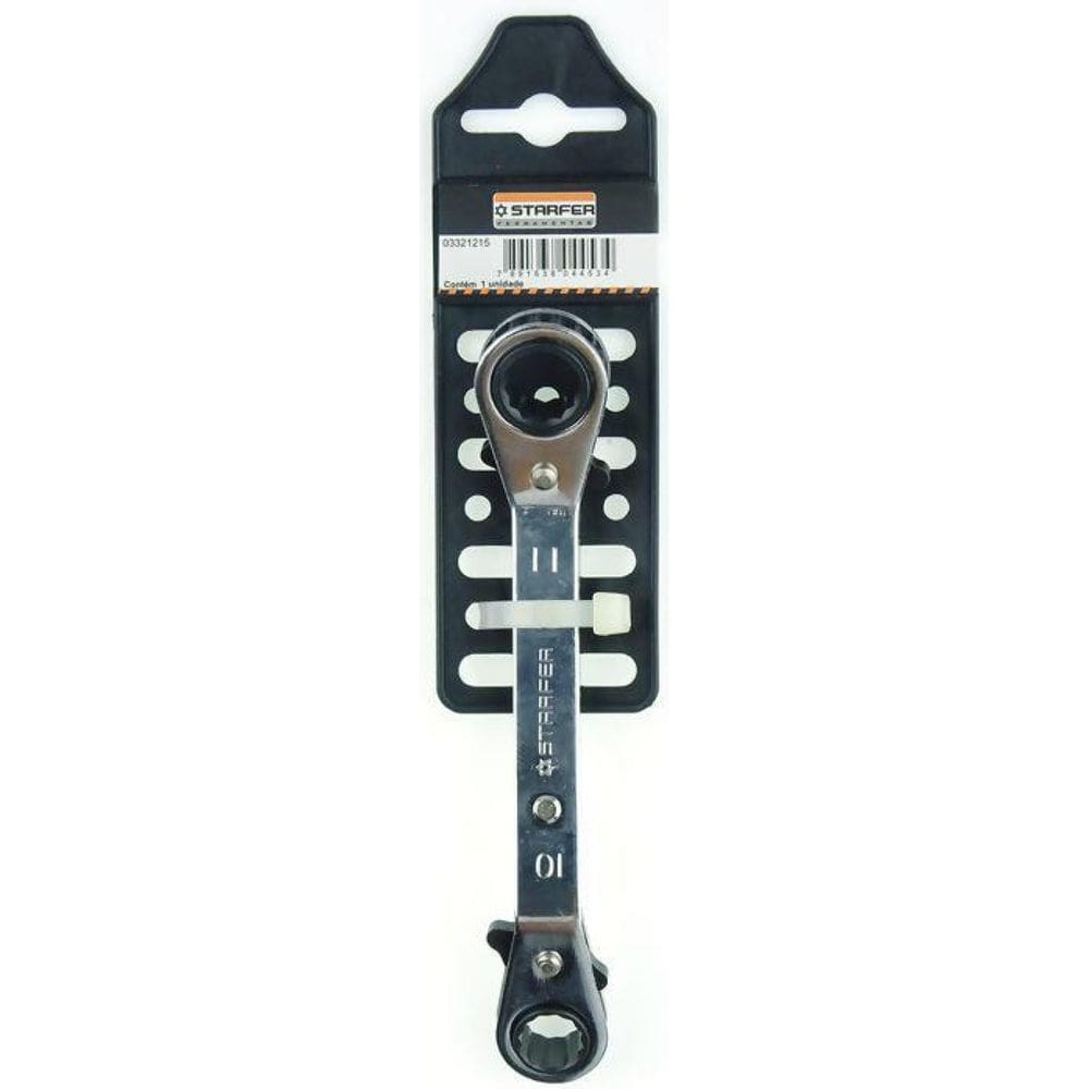 Chave Estrela Catraca Starfer 10X11Mm