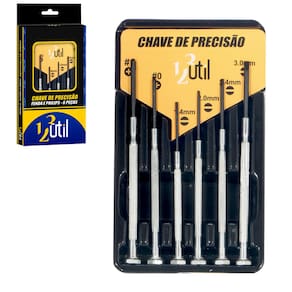 Kit Jogo Chaves De Fenda E Philips Precisão Celular 6 Pçs