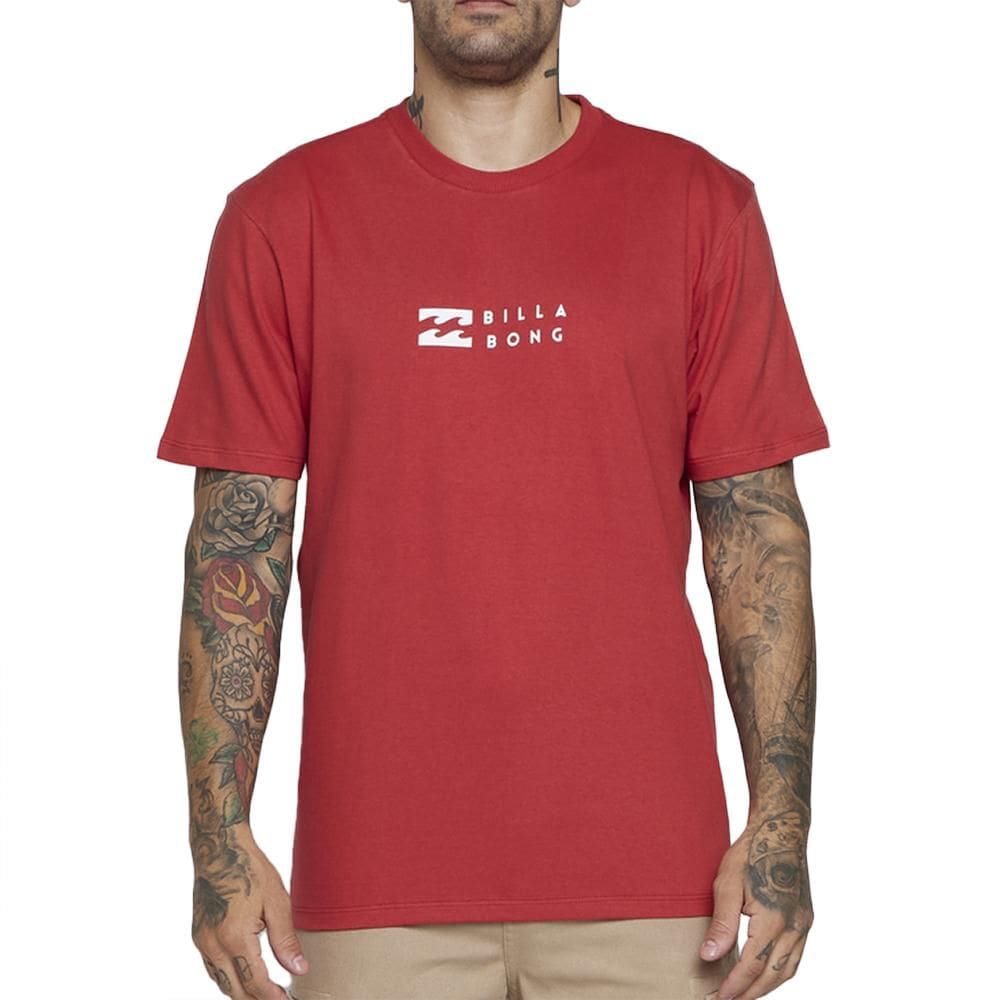 Camiseta Billabong United Color SM25 Masculina Vermelho