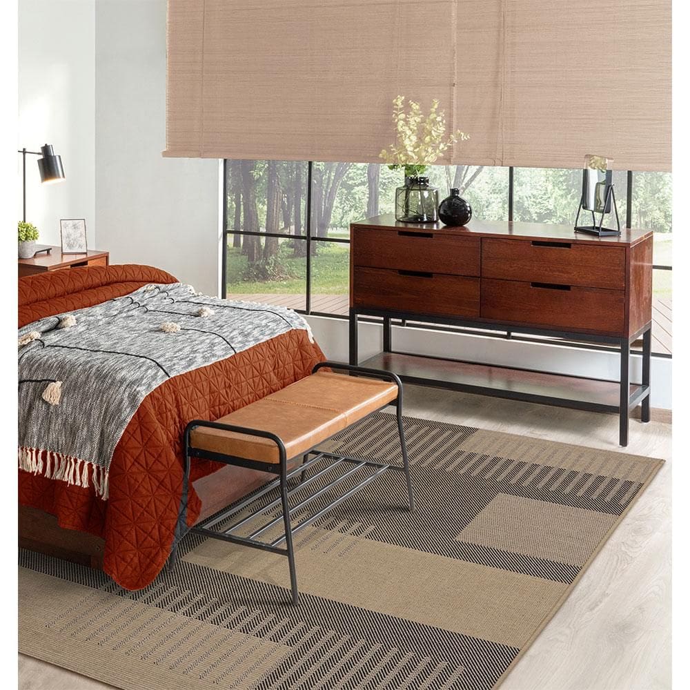 Tapete Para Sala Sarja Palha 1,00x1,50 São Carlos