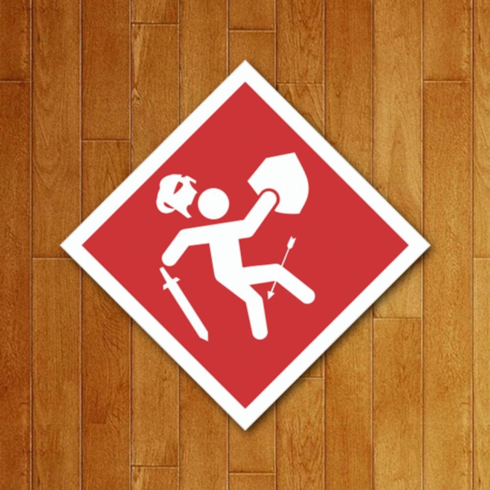 Placa Decorativa Gamer  - Flecha No Joelho