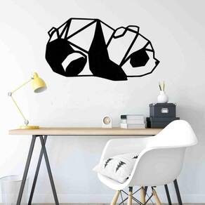 Quadro Decorativo Adorno Panda 3Mm Vazado - Mdf