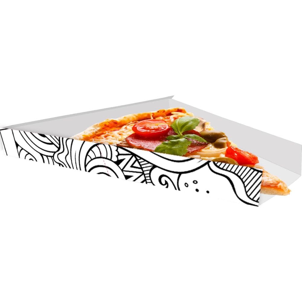Embalagem p/ Fatia de Pizza 100 unid. Klabin 2x17x18cm