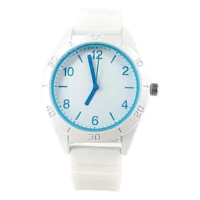Relógio Amor Lindo Boutique Branco Pulseira Borracha Sport