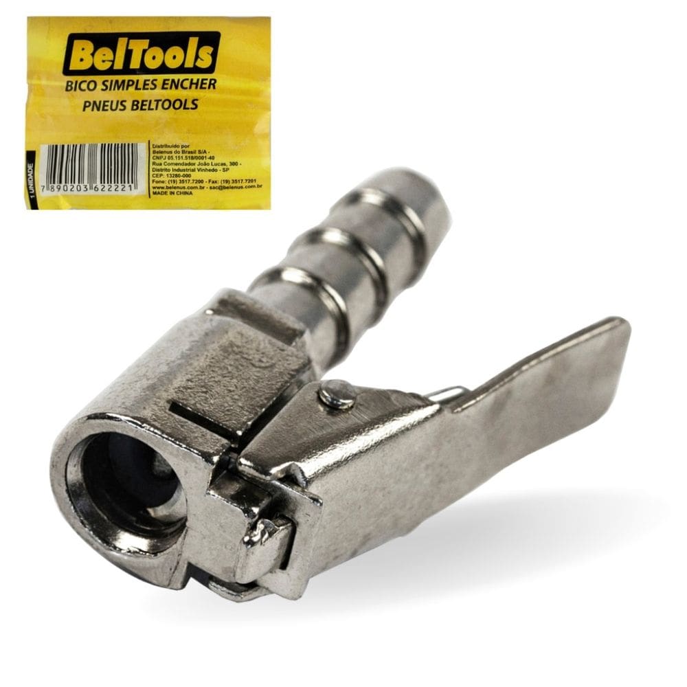 Bico para Encher Pneus com Trava Beltools
