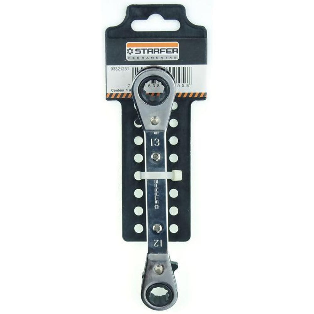Chave Estrela Catraca Starfer 12X13Mm