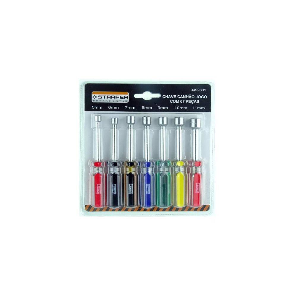 Jogo De Chaves Canhão Com 7 Peças