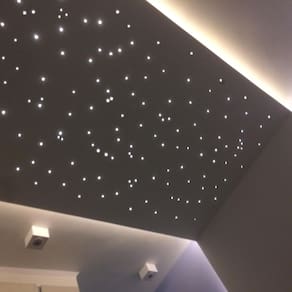 Kit Noite Estrelada 200 Fibra Ótica Efeito Estrelado Rgb
